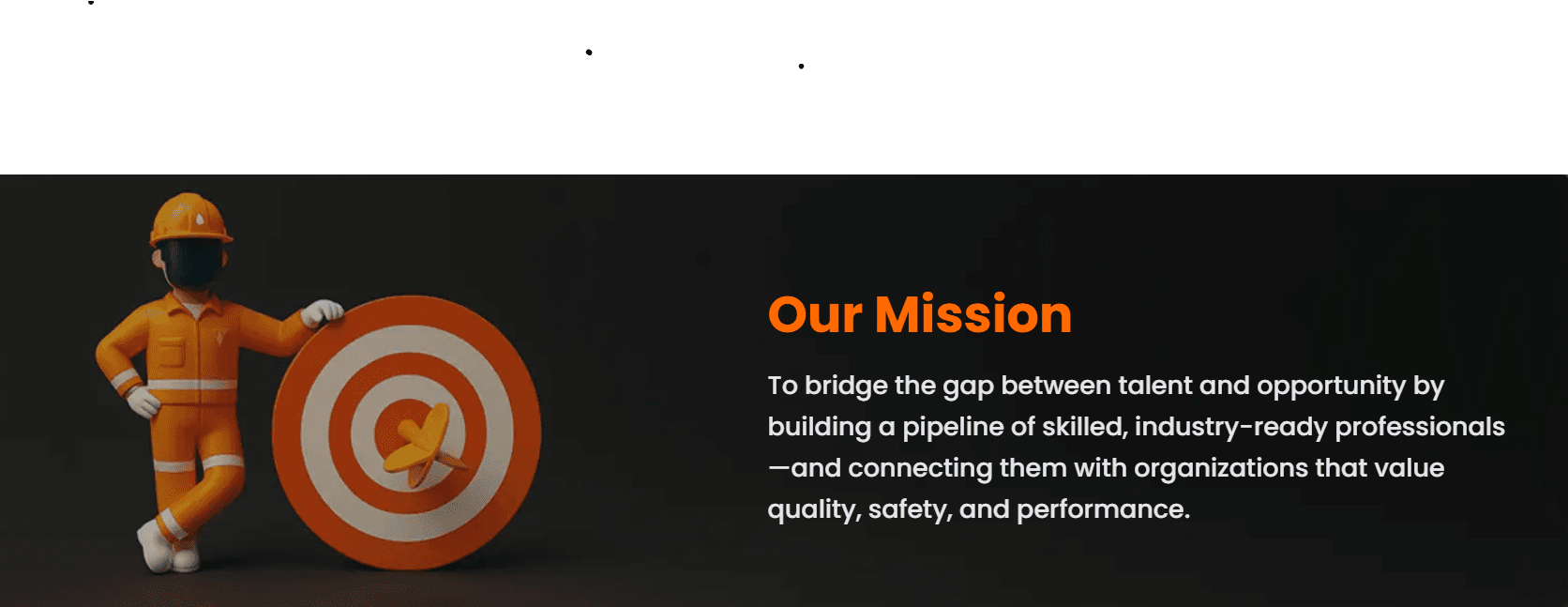 Illustration of a worker with a target